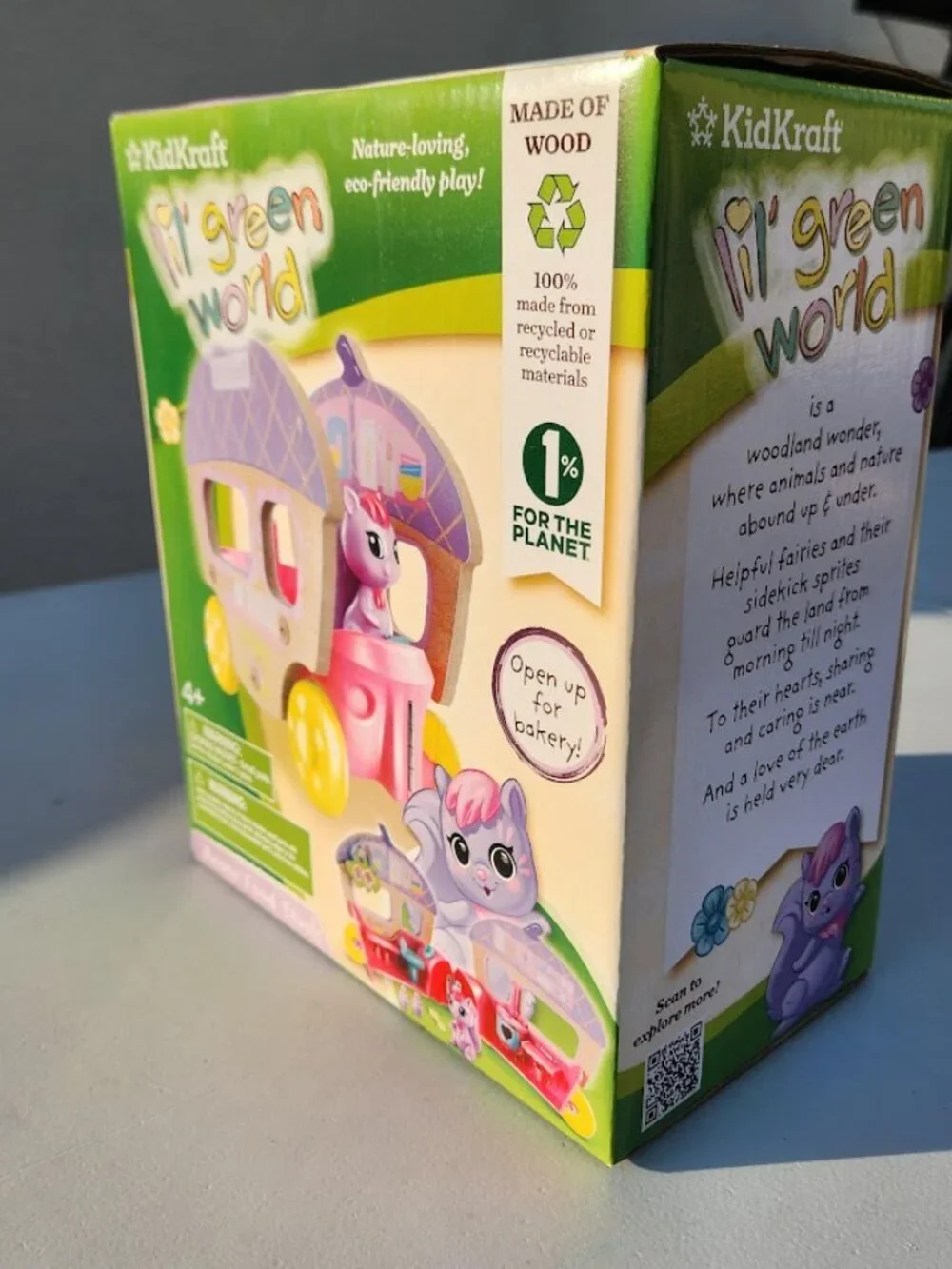 NEW KidKraft Squirrel Wooden Food Truck Doll Figure Bakery Montessori Playset Ec